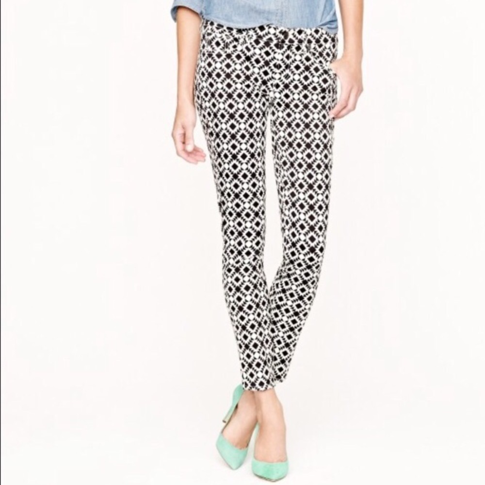 J. Crew Geometric Print Skinny Jean 27 - Picture 2 of 8